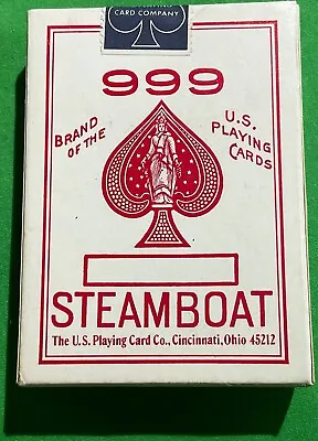 Sealed USPCC Old Vintage * STEAMBOAT 999  Pack Wide Playing Cards POKER GAMBLING • $44.95