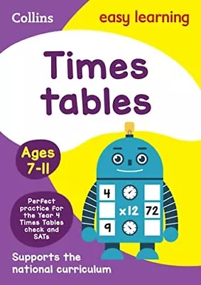 Times Tables Ages 7-11: Ideal For Home Learning (Coll... By Collins Easy Learnin • £3.49