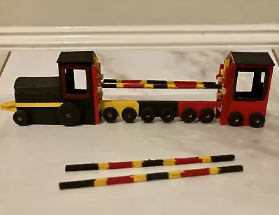 HANDMADE Red & Yellow “Train” Model Horse Jump Set 1:20 Scale For Model Horses • $46