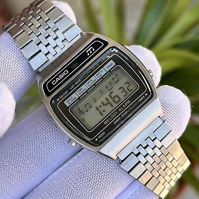 Rare Vintage Casio M1230 Digital LCD Melody Alarm Japan Made Men's Watch Mod. 82 • $349