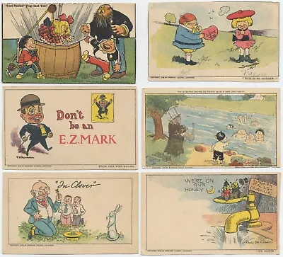 6 COLOR COMICS Postcards By SWINNERTON DIRKS HOWARTH SCHULTZE BRANSOM. 1906 • $11.95