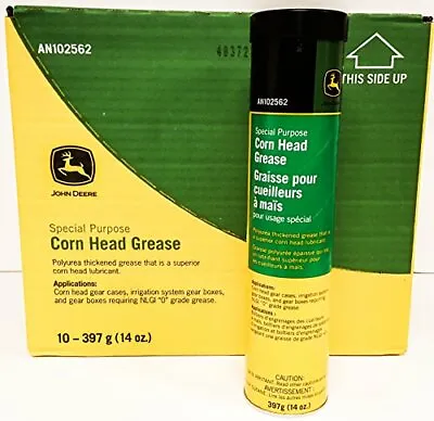$82.07 • Buy John Deere Polyurea Thickened Corn Head Gear Box Grease Lubricant (CASE Of 10...