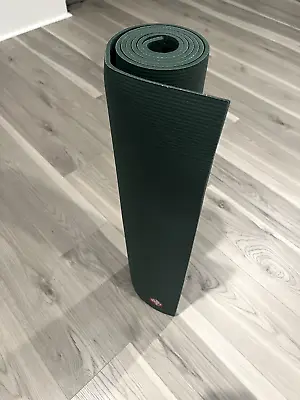 Manduka Pro Yoga Mat Black Sage Green 71x26 6mm Closed-cell Cushion Oeko-tex New • $139.99