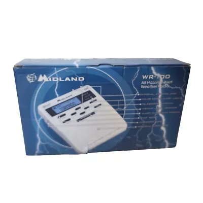 Midland WR-100 All Hazards Alert Weather Radio NOAA Storm Warning Never Used • $22