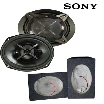 £84.95 • Buy Sony XS-FB6930 6x9” 3-Way Coaxial Shelf Speakers 900W Total Power + Grey Boxes