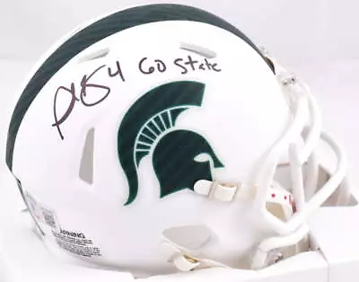 Plaxico Burress Autographed Michigan State Speed Mini Helmet W/Go State- Beckett • $111.99