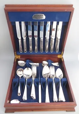 73 Piece Elkington Grecian/Athenian A1 Silver Plated Canteen Of Cutlery 8 Places • £195