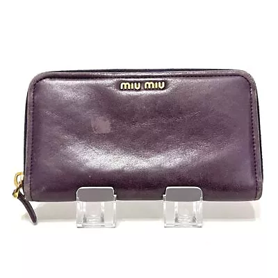 Auth Miumiu - Purple Leather Long Wallet • $100