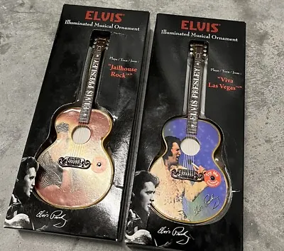 Lot Of 2 Musical Elvis Guitar Ornaments • $25