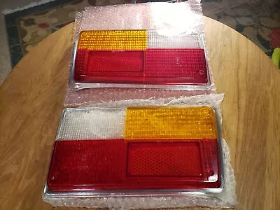 NOS VOLVO 240 75-78 Tail Light Lamp LENS PAIR - L+R - GENUINE OEM 242 140 HELLA • $249.95