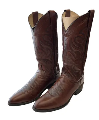 Dan Post Milwaukee Cowboy Boots Men’s 6.5D DP2111R Brown Leather Made In Mexico • $39