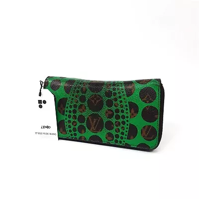 Authentic Louis Vuitton Yayoi Kusama Zippy Wallet M60451 Genuine Wallet LE080 • £304.86