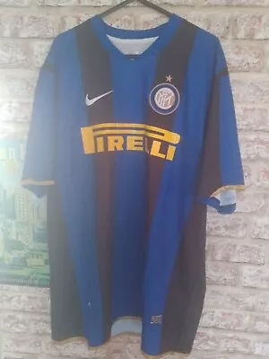 £22.50 • Buy Inter Milan 2008/2009 Home Large Football Shirt 