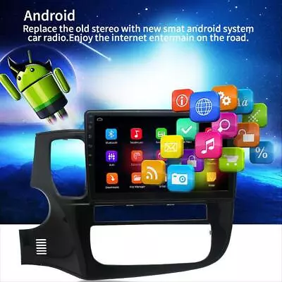 Car Stereo Radio Player GPS Navi Wifi Android 10.1 For Mitsubishi Outlander XL 3 • $256.01