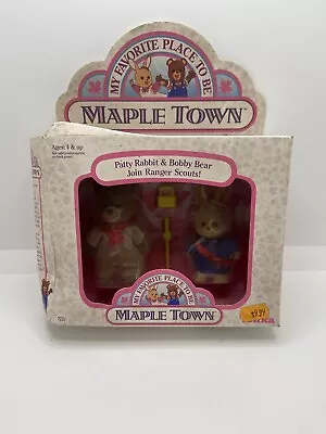 Vintage Tonka Maple Town Patty Rabbit & Bobby Bear Scouts Set New • $65