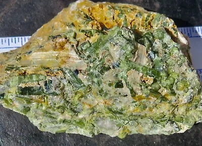 GREEN TOURMALINE Crystals   - Mt. Mica Mine - Oxford Co. -  Paris ME. • $50