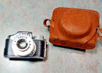 Miniature Spy Camera Arrow / Japan With Leather Case Vtg • $29.99