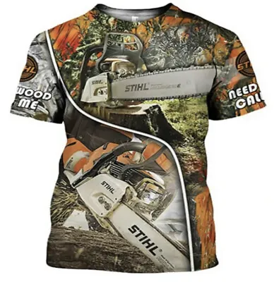 Stihl Mens Workout T-shirt XXL Huge Branding Top Handle Chainsaw Blower Ms • £19.99