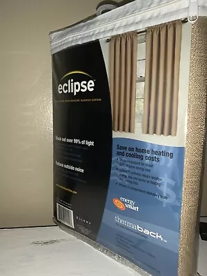 Eclipse Samara Energy Smart Thermaback Khaki Taupe One Panel Curtain NEW ❤️tw11j • $19