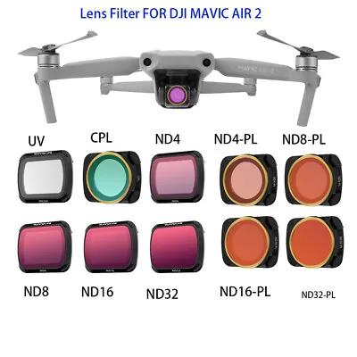 $59.17 • Buy DJI Mavic Air 2 Adjustable Lens Filters UV CPL For DJI Mavic Air 2 Accessories