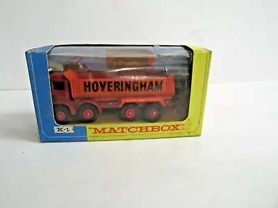 Matchbox King Size Hoveringham Foden 8 Wheel Tipper Truck K-1 MIB • $39.99