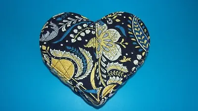 Vera Bradley Quilted Jewelry Box / Trinket Box  Blue And Yellow Floral Paisley • $14.99