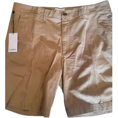 Men's 9  Linden Flat Front Shorts - Goodfellow & Co Khaki 36 NWT • $14.77