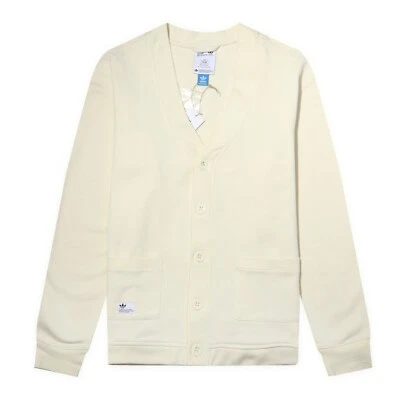 Adidas X David Beckham Cardigan Jacket L Cream Casual Jacket Top • £59.99