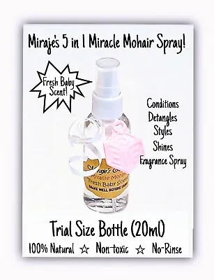 £12.65 • Buy Miraje's 5 In 1 Miracle Mohair Spray (60ml) - All Natural & Non-toxic Formula! 