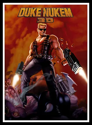 Duke Nukem 3D Movie Poster Print & Unframed Canvas Prints • $28.95