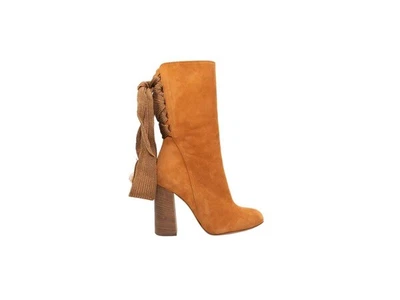 £200 • Buy Chloé Ochre Delight Suede Harper Boots