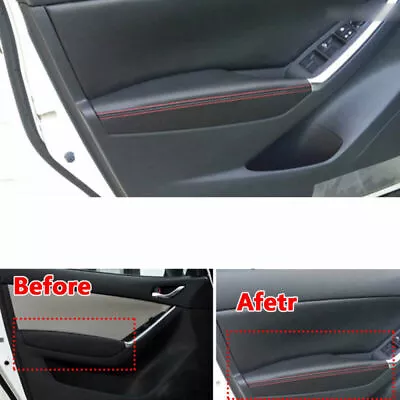 PU Leather Door Armrest Pad Surface Cover Shell Trim For Mazda CX-5 2012-2015 • $22.99