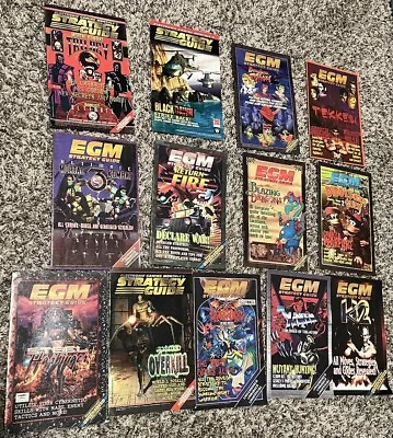 13 Video Game Strategy Guides Catalogs EGM Mortal Kombat Dark Stalkers + Others • $39