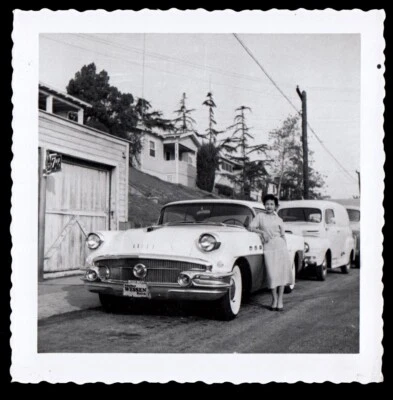 $5.99 • Buy LOVELY HOLLYWOOD ASIAN WOMAN W NEW 1956 BUICK CAR ~ 1950s VINTAGE PHOTO