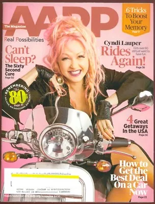 2 AARP Magazines With Cyndi Lauper And Gloria Estefan • $4.99