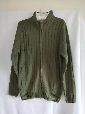 Men's Cotton Traders Green Cardigan Size Small • £2.50