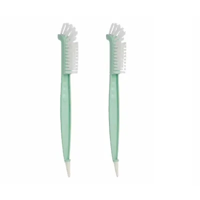 Baby Bottle Brush Set Nylon Bristles 2-in-1 Curve Head Washing Up Baby Bottle • £9.99