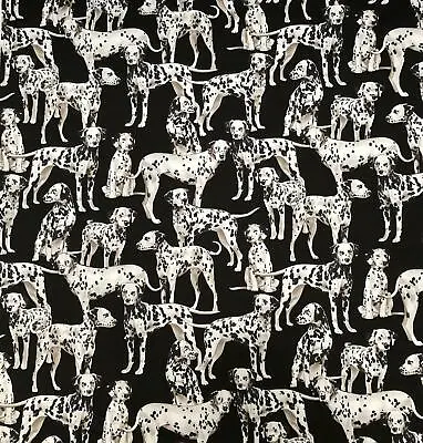 £4.99 • Buy Dalmatian Dog 100% Cotton Fabric Perfect For Face Masks Biker Pet