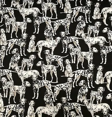 Dalmatian Dog 100% Cotton Fabric Perfect For Face Masks Biker Pet • £4.99