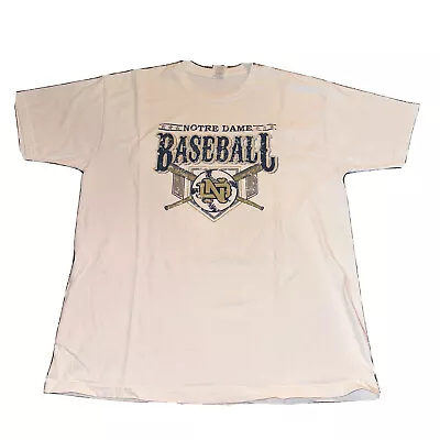 Notre Dame Irish Baseball Size XL Vintage T-Shirt  • $21.87