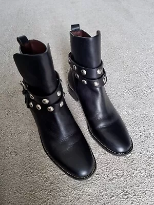 £90 • Buy See By Chloe Black Ankle Boots Leather Size 4.5 EU 37.5 RRP £390