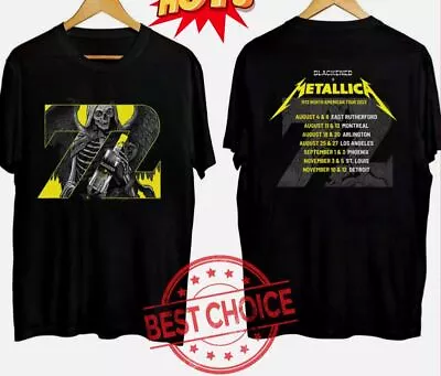 Metallica Band M72 Seasons World Tour 2023 2024 Tour T-shirt • $19.99