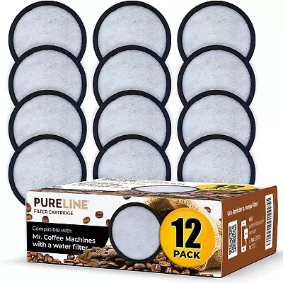 Pure Line Replacment For Mr. Coffee Water Filter Charcoal Disks. Universal Fit F • $19.80