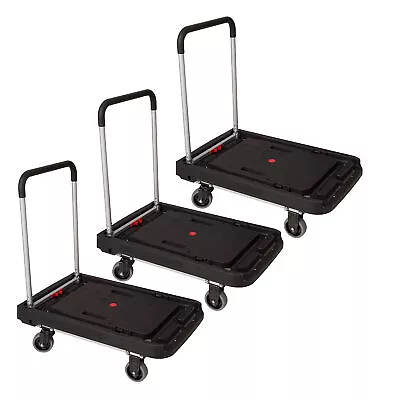 Magna Cart FFXL Folding Platform Transport Cart Dolly 500lb Capacity (3 Pack) • $359.97