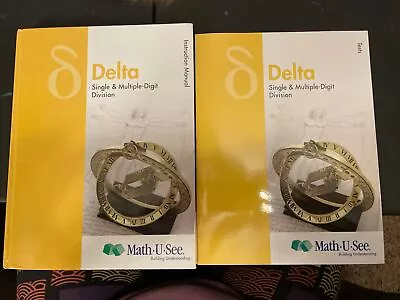 Math U See Delta Instruction Manual Textbook Hardcover And Tests MUS Teacher • $48