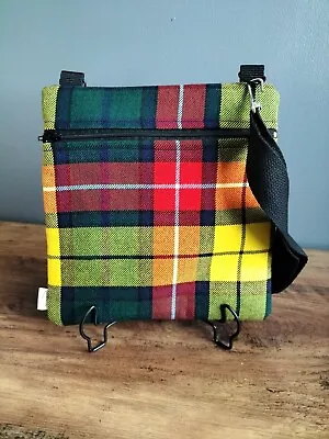 Handmade Tartan Womens Cross Body Bag. • £16