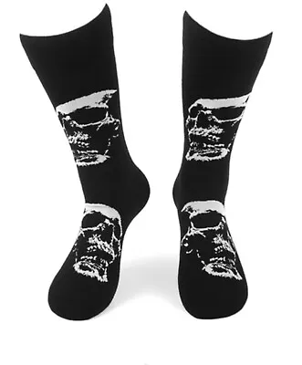 New Mens HALLOWEEN Crew Socks Parquet Brand With SKULLS & BLOOD SPLATTER • $6.64