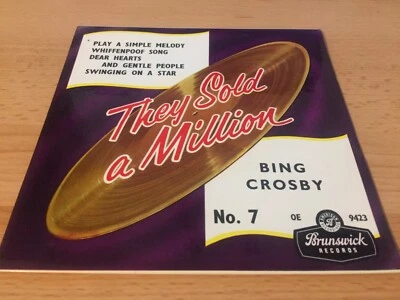 £0.99 • Buy Bing Croby They Sold A Million No.7  7'' Vinyl 1960
