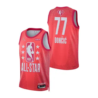 Jordan Luka Doncic 2022 NBA All Star Swingman Jersey DH8042 610 Red Size L • $55