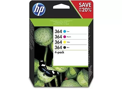 Genuine 4 Colour HP 364 Ink Cartridge Multipack N9J73AE Original Photosmart 5510 • £37.82